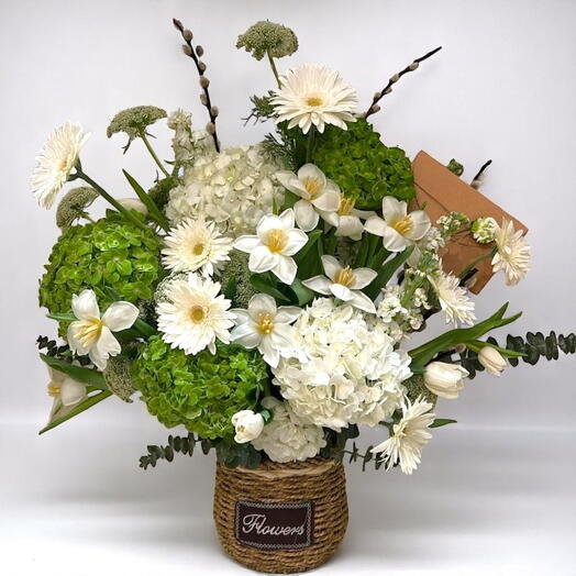 Green   white💐💐💐