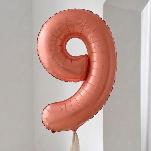 Balon z helem Cyfra 9