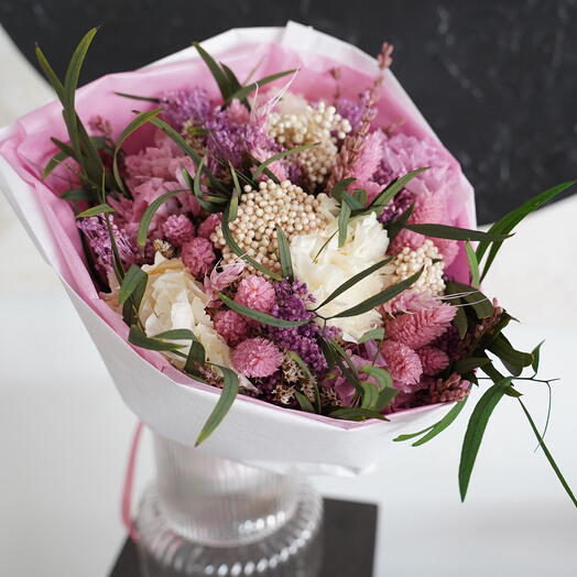 Dried Flowers Soft Purple