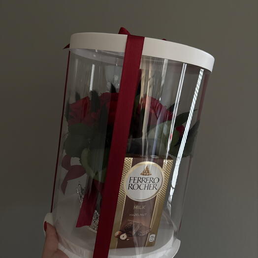 flowers in a box 🖤🌹