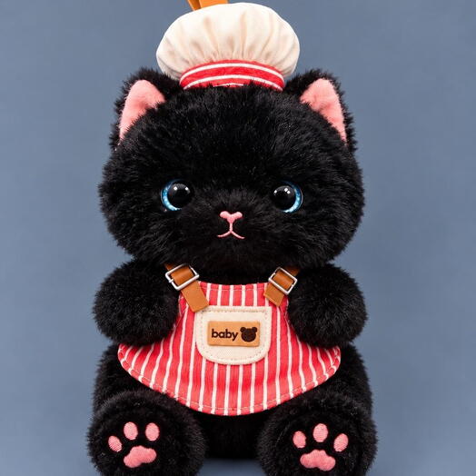 Keychain Toy cat black