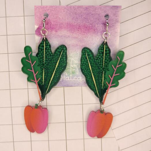 Earrings "Paprika"