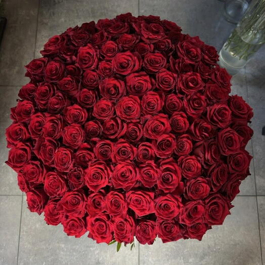 🌹 Basket of 100 / 101 roses - 101 roses