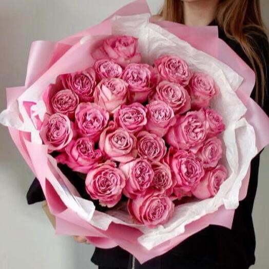 🌹Bestseller: 25 peony-pink roses