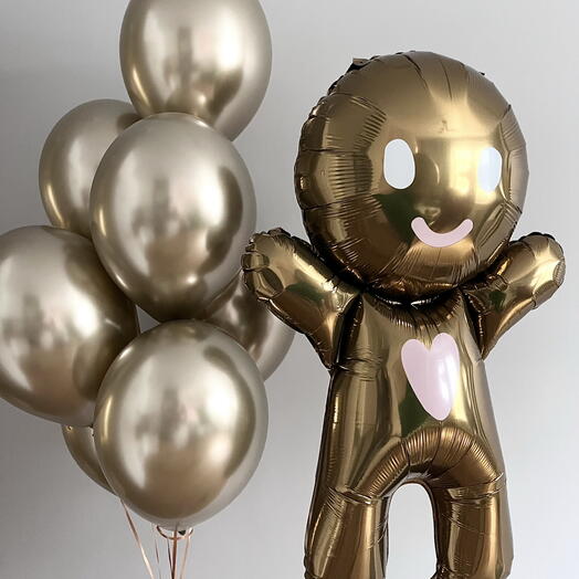 Balony złote „kocham cię