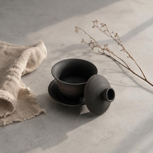 Spring Wind Gaiwan, Nixing Clay, 110 ml