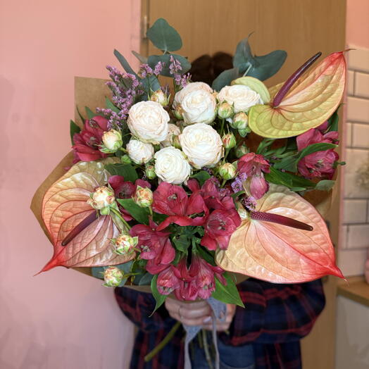 Bouquet with anturium
