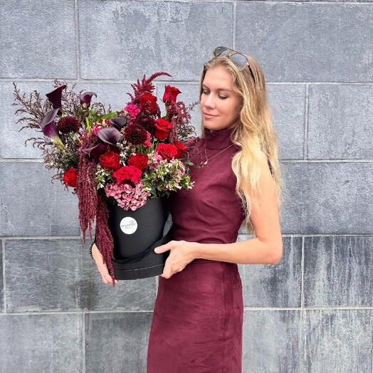 Autumn Flowers in a box