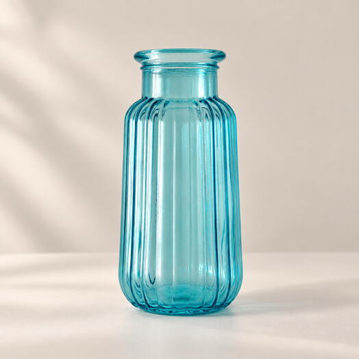 AZURE Glass Vase 20cm