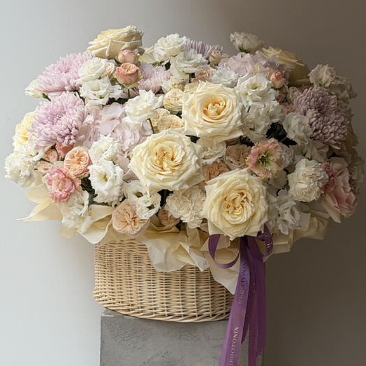 Eustoma, Roses, Hrizantema