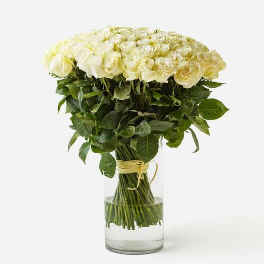 101 white roses