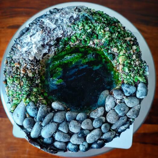 Chocolate cake "Geography"