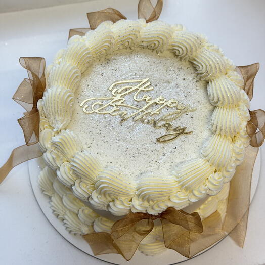 XL bento cake 1 kg with edible gold