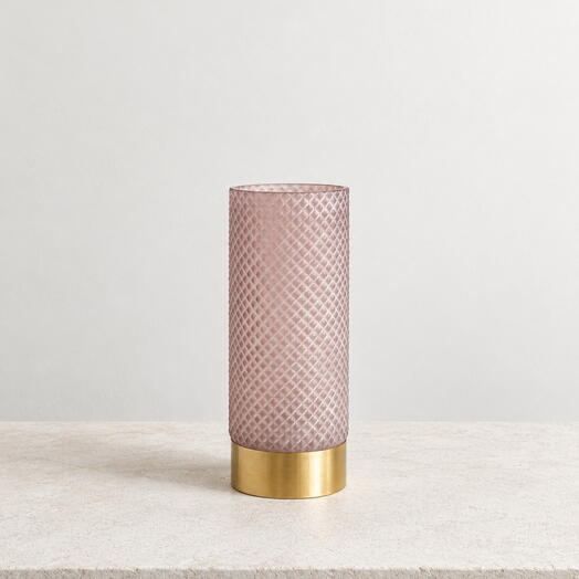 Glass vase pink