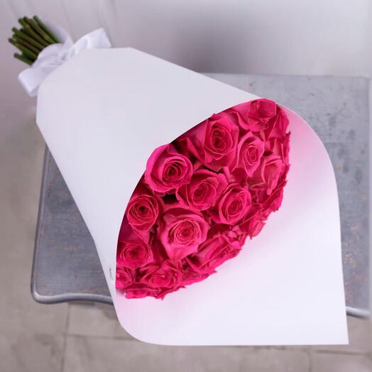 2 Dozen Hot Pink Roses