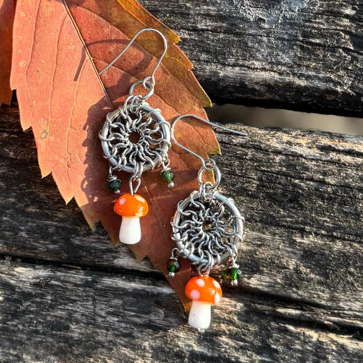 Witch's Mushroom Earrings || earrings