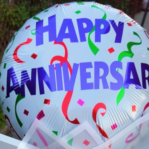 Happy Anniversary Mylar Balloon
