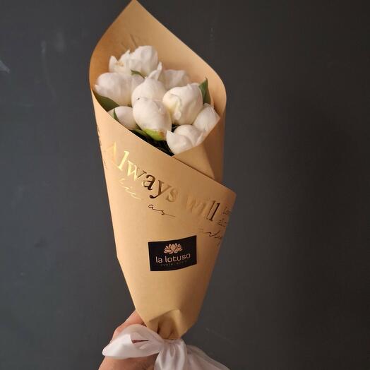 Bunch of Peonies - White