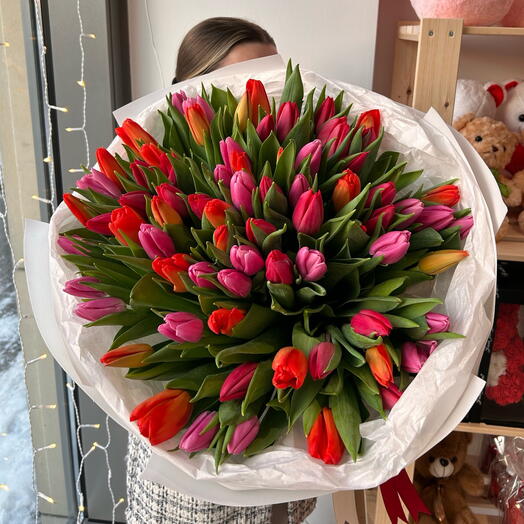 Микс тюльпанов 75 штук