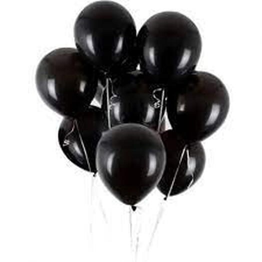 Globos negros 9 uds