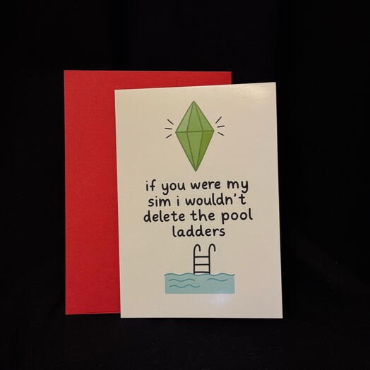 Sims postcard