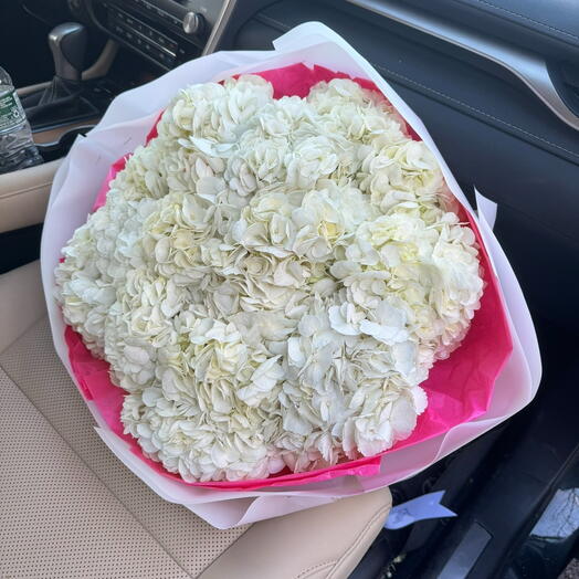 White Hydrangeas Bouquet (11 stems)