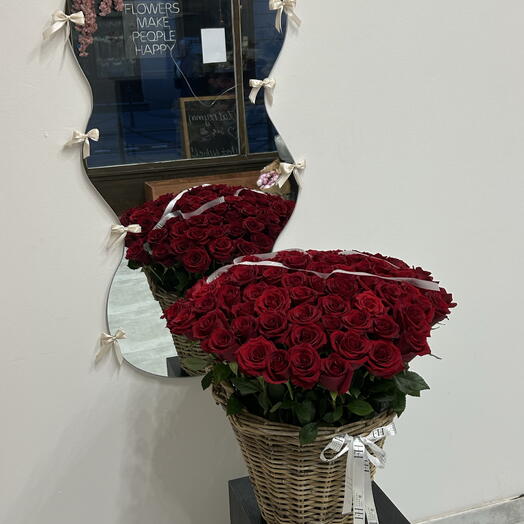 Basket of roses