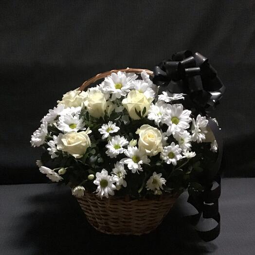 Basket with flowers