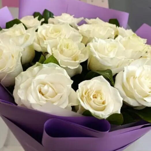 Bouquet - Rosa bianca 60 cm
