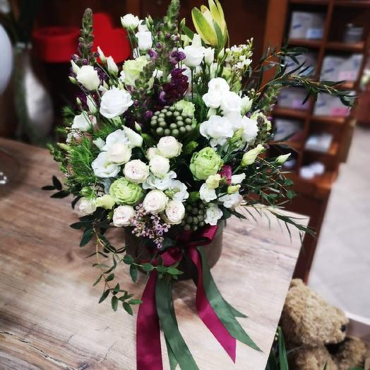 Box of fresh flowers