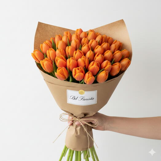 Orange tulips