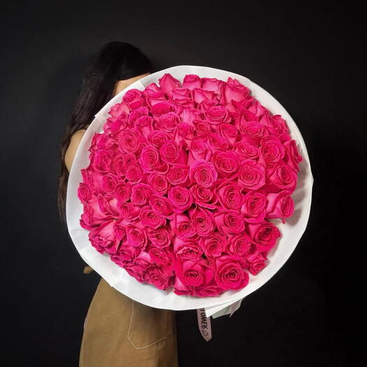 Hot Pink Roses Bouquet