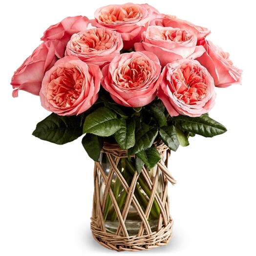 Blush Garden Roses Bouquet