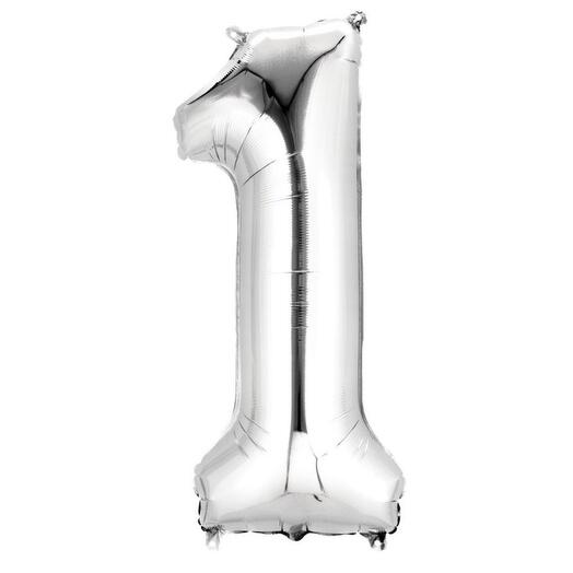 Balloon digit 1