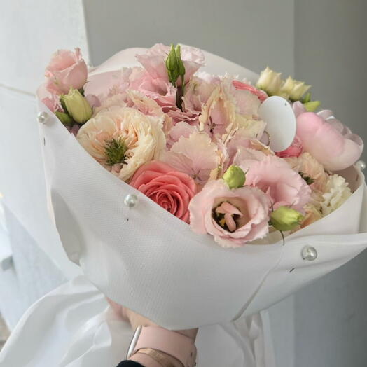 Hydrangeas with roses