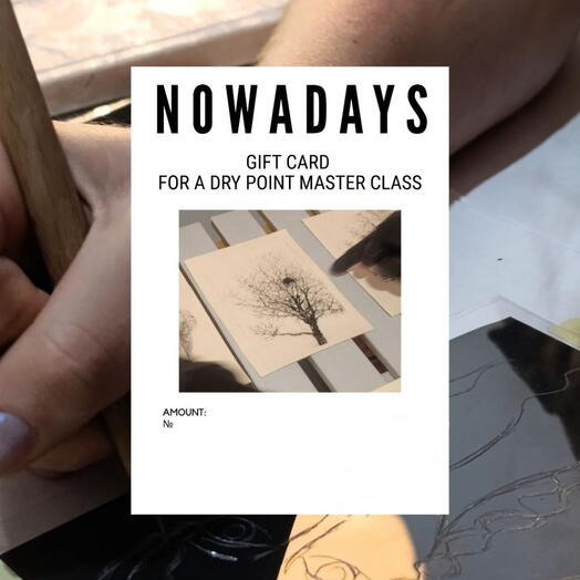 Gift card for a drypoint master class