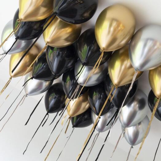 Balloons under the ceiling