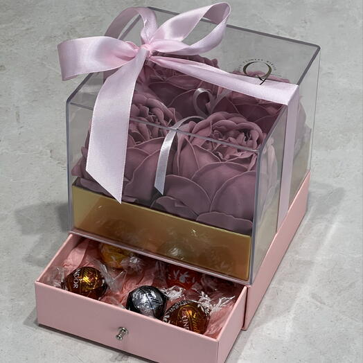 Peony soap in box