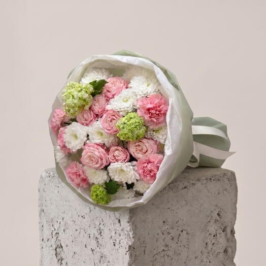 Pastel Garden Harmony | Luxury Mixed Flower Bouquet