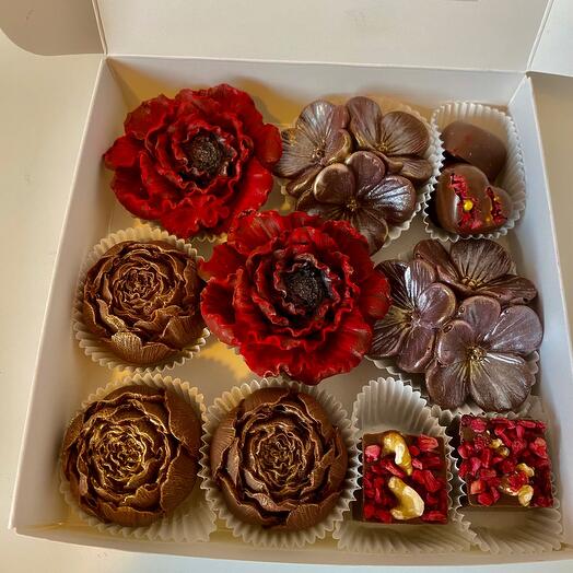 Flowers in milk