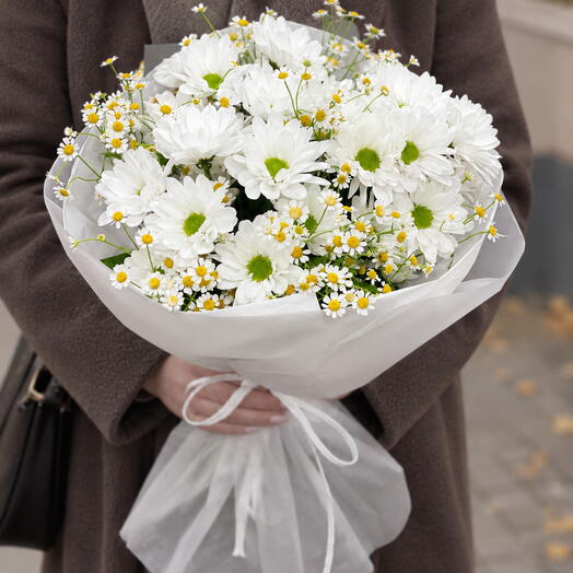 Bouquet with chamomile