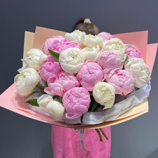 White and Pink Peonies