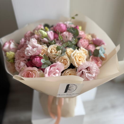 Pink and peach