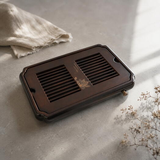 Chaban Dry Table Tea Tray, Bamboo, 40 × 20 × 3 cm