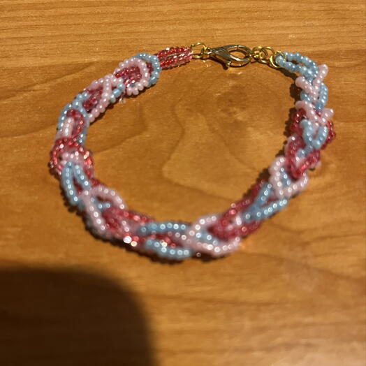 Braccialetto unico intrecciato con perline – gioielli fatti a mano per regalo