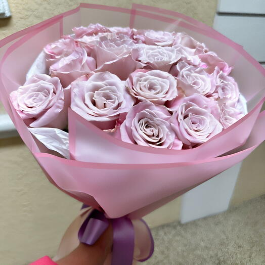 25 purple roses