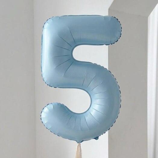 Balon z helem Cyfra 5