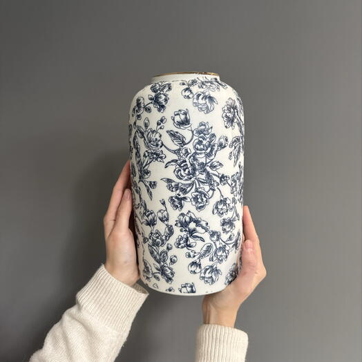 Blue Garden Vase