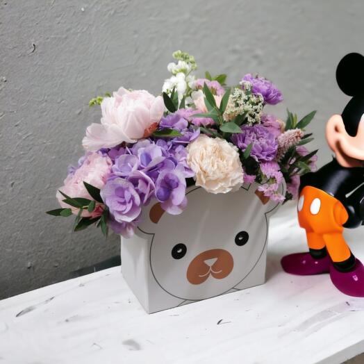 Flower Box "Teddy Bear"