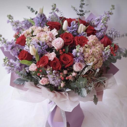 XL  LILLA-PINK-RED